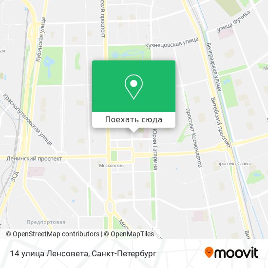 Карта 14 улица Ленсовета