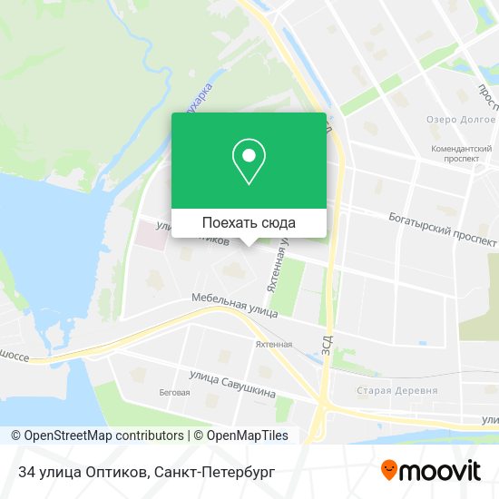 Карта 34 улица Оптиков