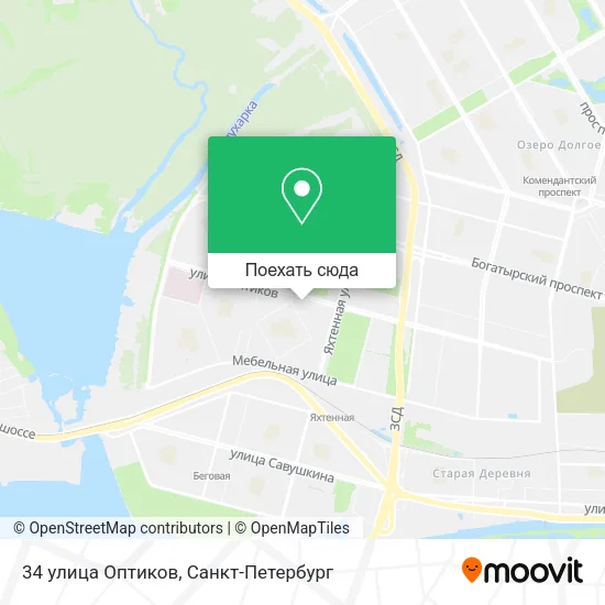 Карта 34 улица Оптиков