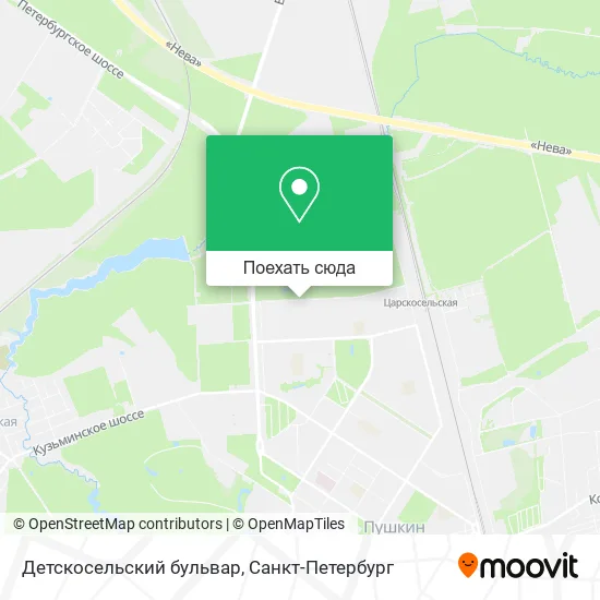 Карта Детскосельский бульвар