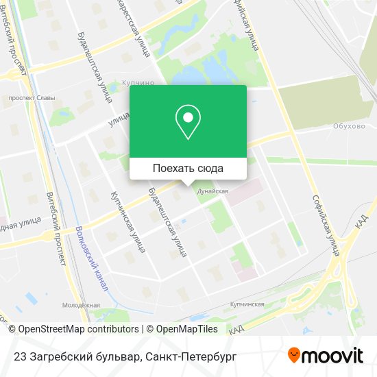 Карта 23 Загребский бульвар