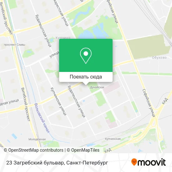 Карта 23 Загребский бульвар