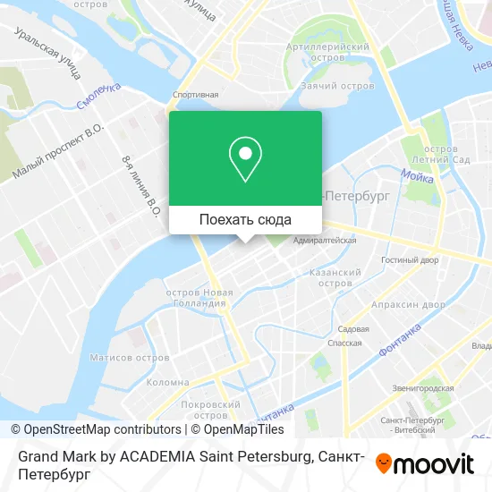 Карта Grand Mark by ACADEMIA Saint Petersburg