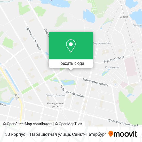 Карта 33 корпус 1 Парашютная улица