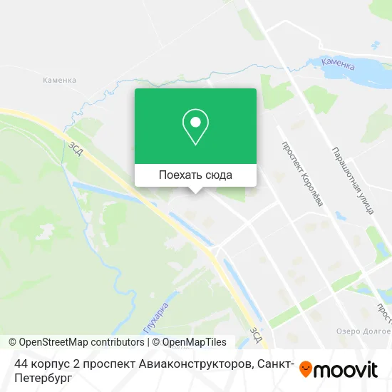 Карта 44 корпус 2 проспект Авиаконструкторов