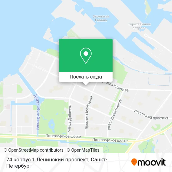 Карта 74 корпус 1 Ленинский проспект