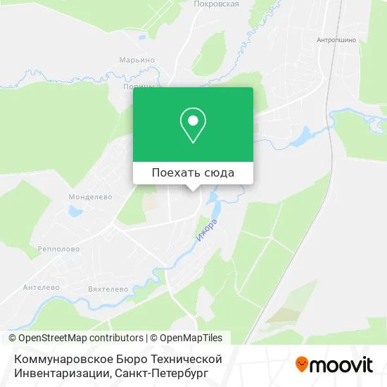 Карта Коммунаровское Бюро Технической Инвентаризации