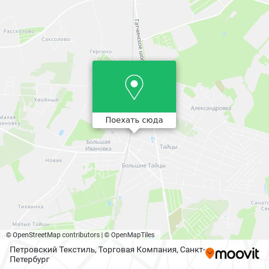 Карта Петровский Текстиль, Торговая Компания
