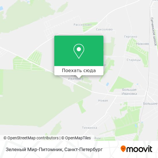 Карта Зеленый Мир-Питомник