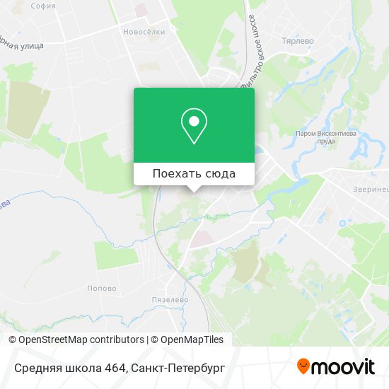 Карта Средняя школа 464