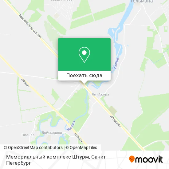 Карта Мемориальный комплекс Штурм