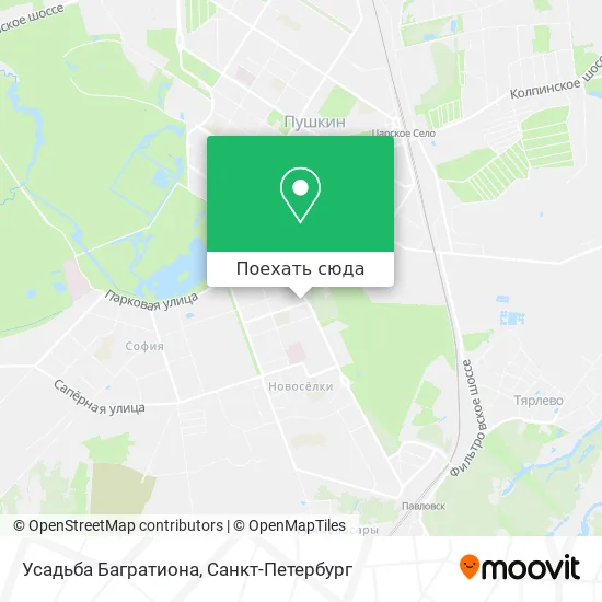 Карта Усадьба Багратиона