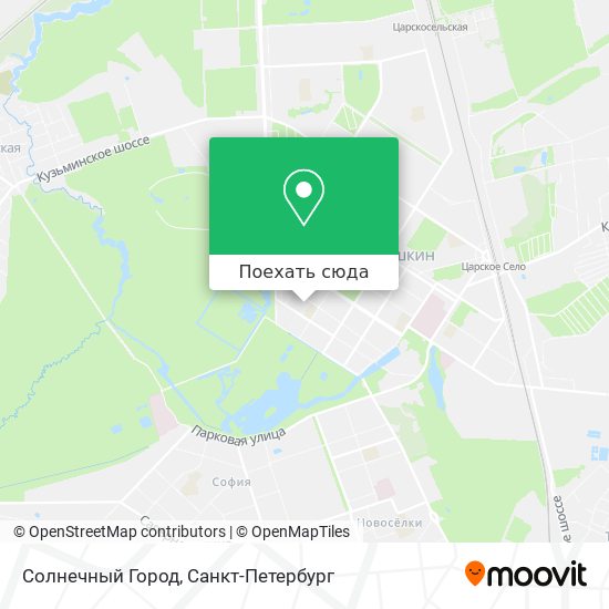 Карта Солнечный Город