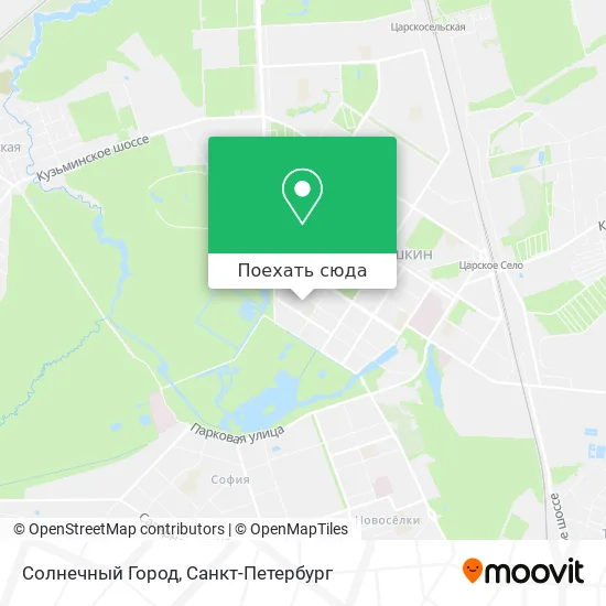 Карта Солнечный Город