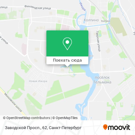 Карта Заводской Просп., 62