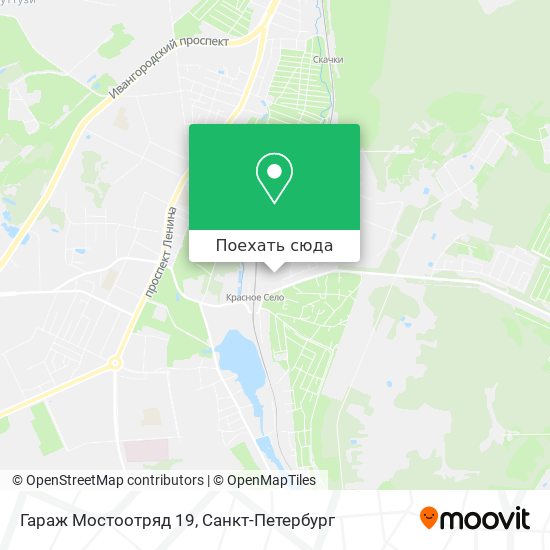 Карта Гараж Мостоотряд 19