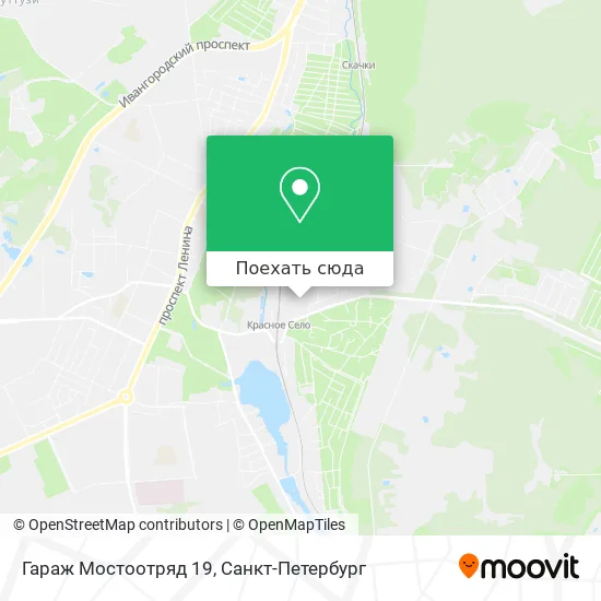 Карта Гараж Мостоотряд 19