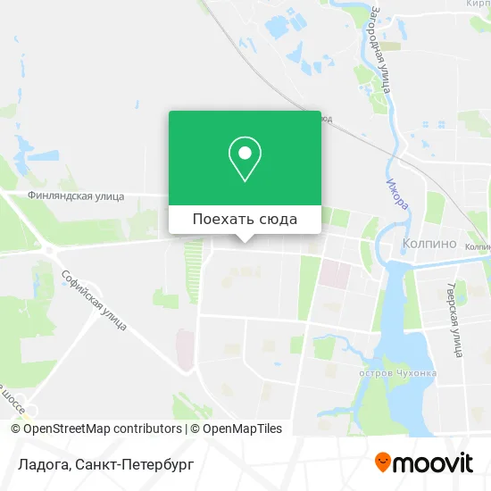 Карта Ладога