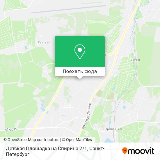 Карта Детская Площадка на Спирина 2 / 1