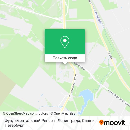 Карта Фундаментальный Репер г. Ленинграда
