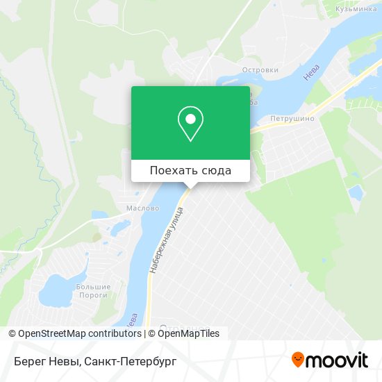Карта Берег Невы