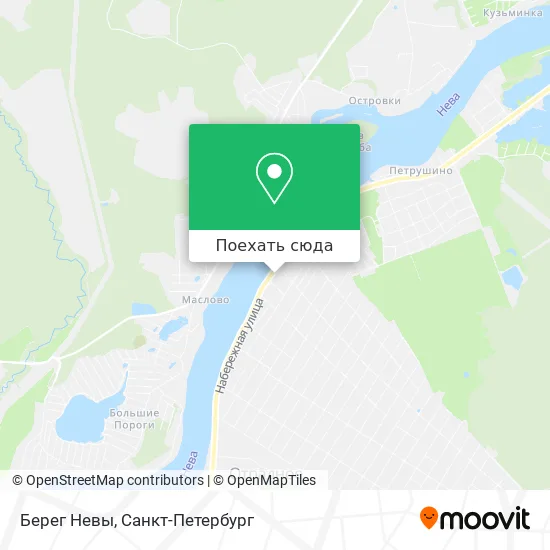 Карта Берег Невы