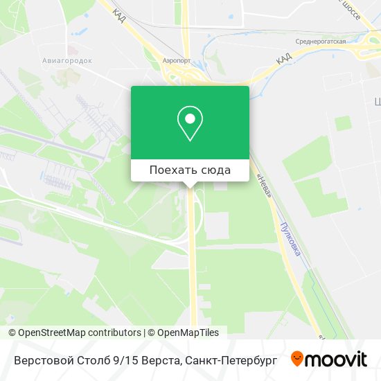 Карта Верстовой Столб 9/15 Верста