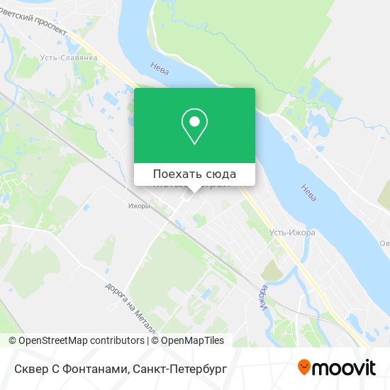 Карта Сквер С Фонтанами