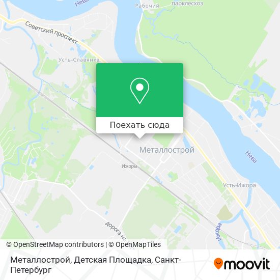 Карта Металлострой, Детская Площадка