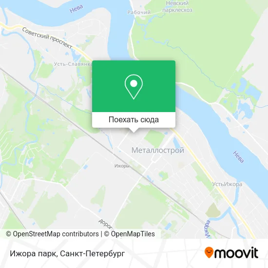 Карта Ижора парк