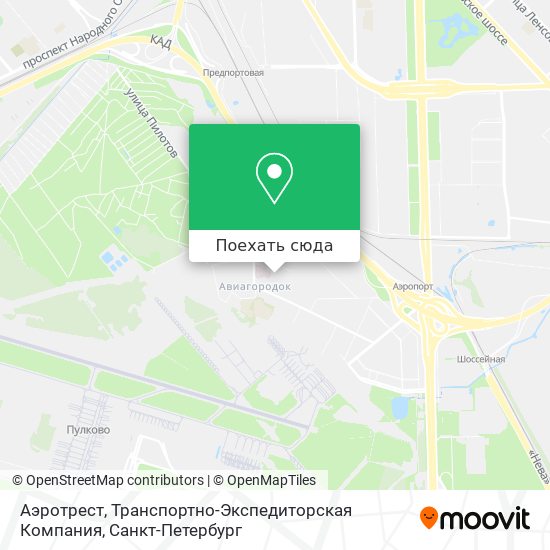 Карта Аэротрест, Транспортно-Экспедиторская Компания