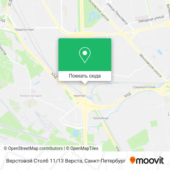 Карта Верстовой Столб 11/13 Верста