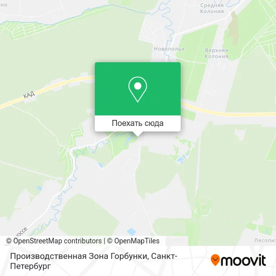 Карта Производственная Зона Горбунки
