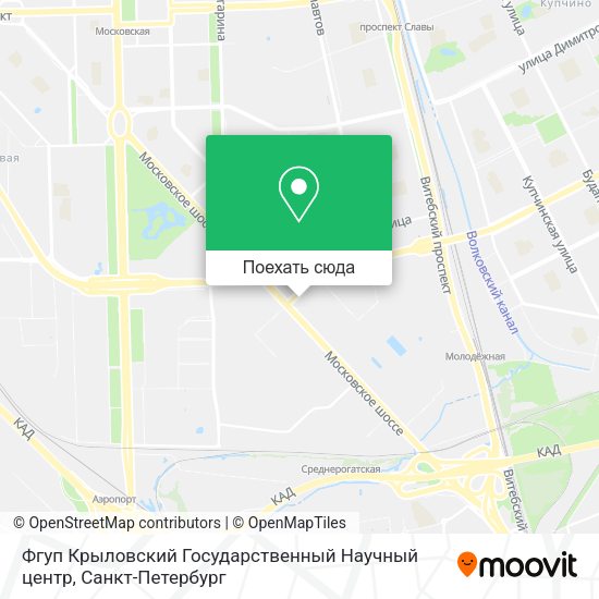 Карта Фгуп Крыловский Государственный Научный центр