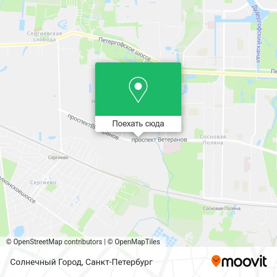Карта Солнечный Город