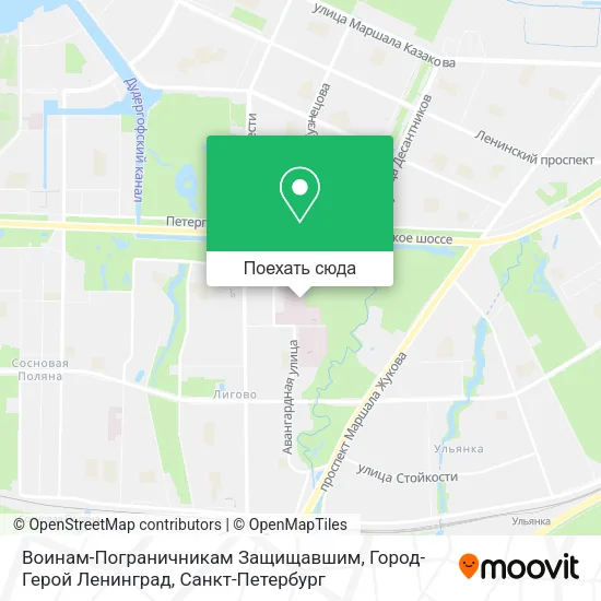 Карта Воинам-Пограничникам Защищавшим, Город-Герой Ленинград