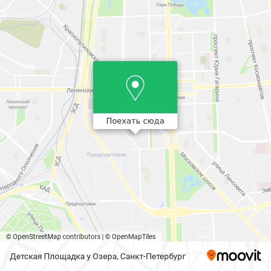 Карта Детская Площадка у Озера