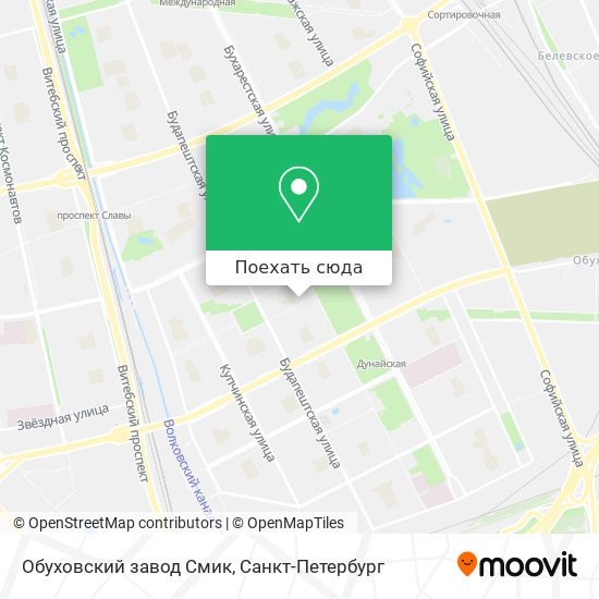 Карта Обуховский завод Смик