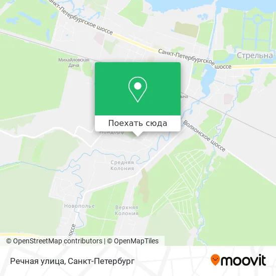 Карта Речная улица