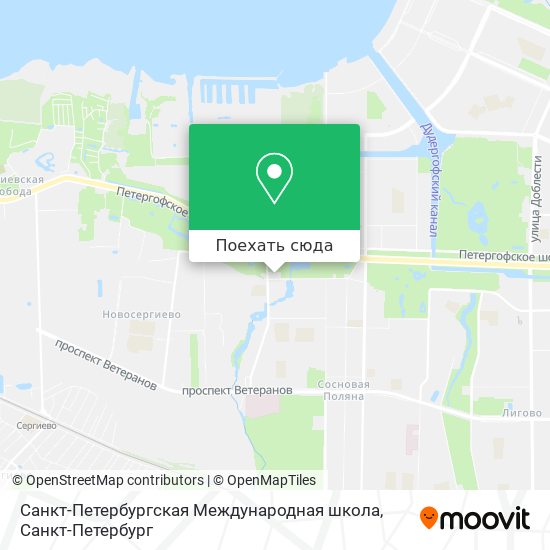 Карта Санкт-Петербургская Международная школа