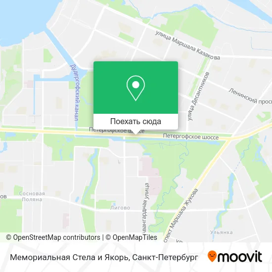 Карта Мемориальная Стела и Якорь
