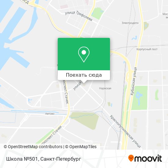 Карта Школа №501