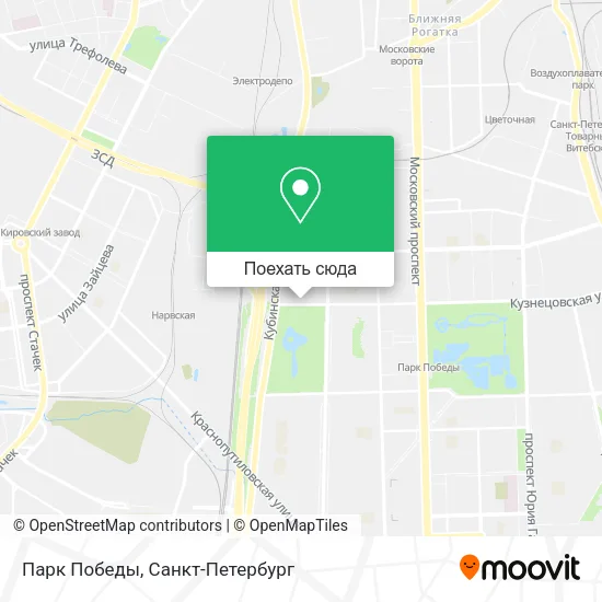 Карта Парк Победы