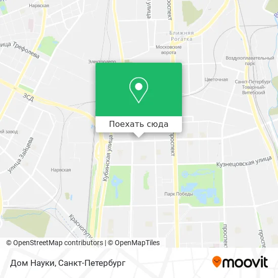 Карта Дом Науки