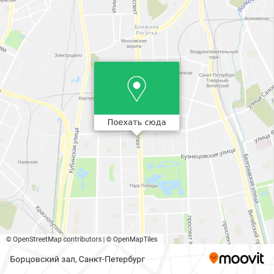 Карта Борцовский зал
