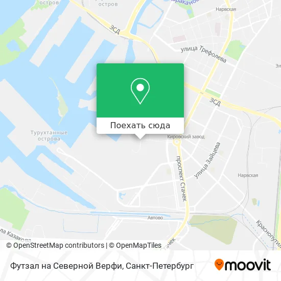 Карта Футзал на Северной Верфи