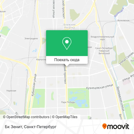 Карта Бк Зенит