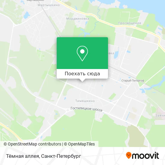 Карта Тёмная аллея