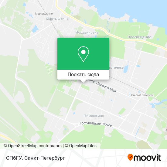 Карта СПбГУ