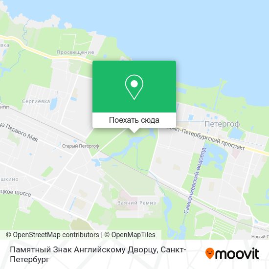 Карта Памятный Знак Английскому Дворцу